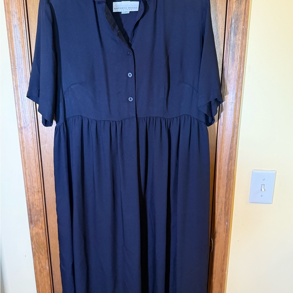 Universal Standard Dark Blue Long Sleeve Dress - Picture 3 of 7